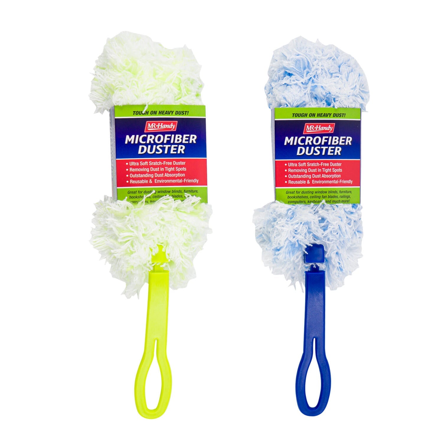 Mr. Handy Microfiber Duster - 11'- Blue/Green (Pieces=24)