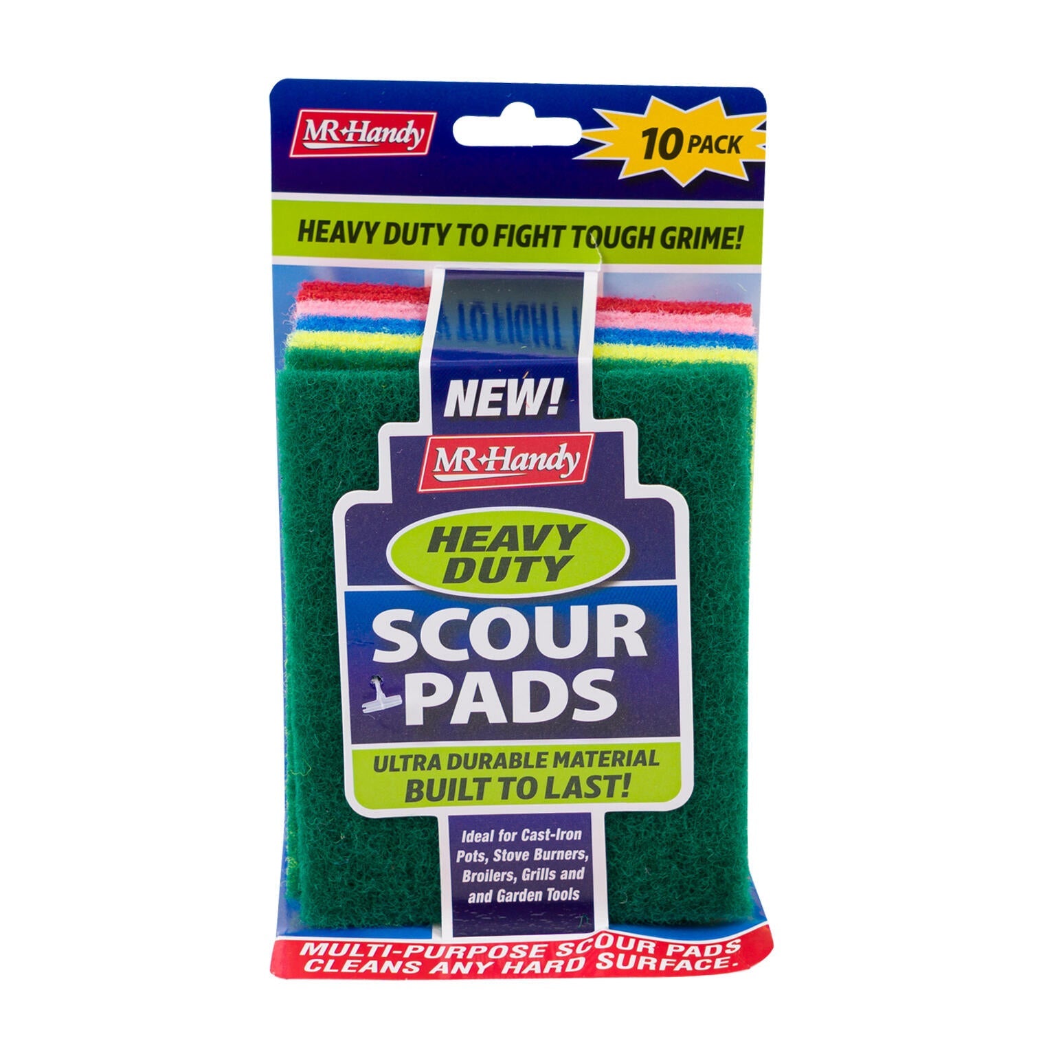 Mr. Handy 10pk Scouring Pads - Assorted (Pieces=30)
