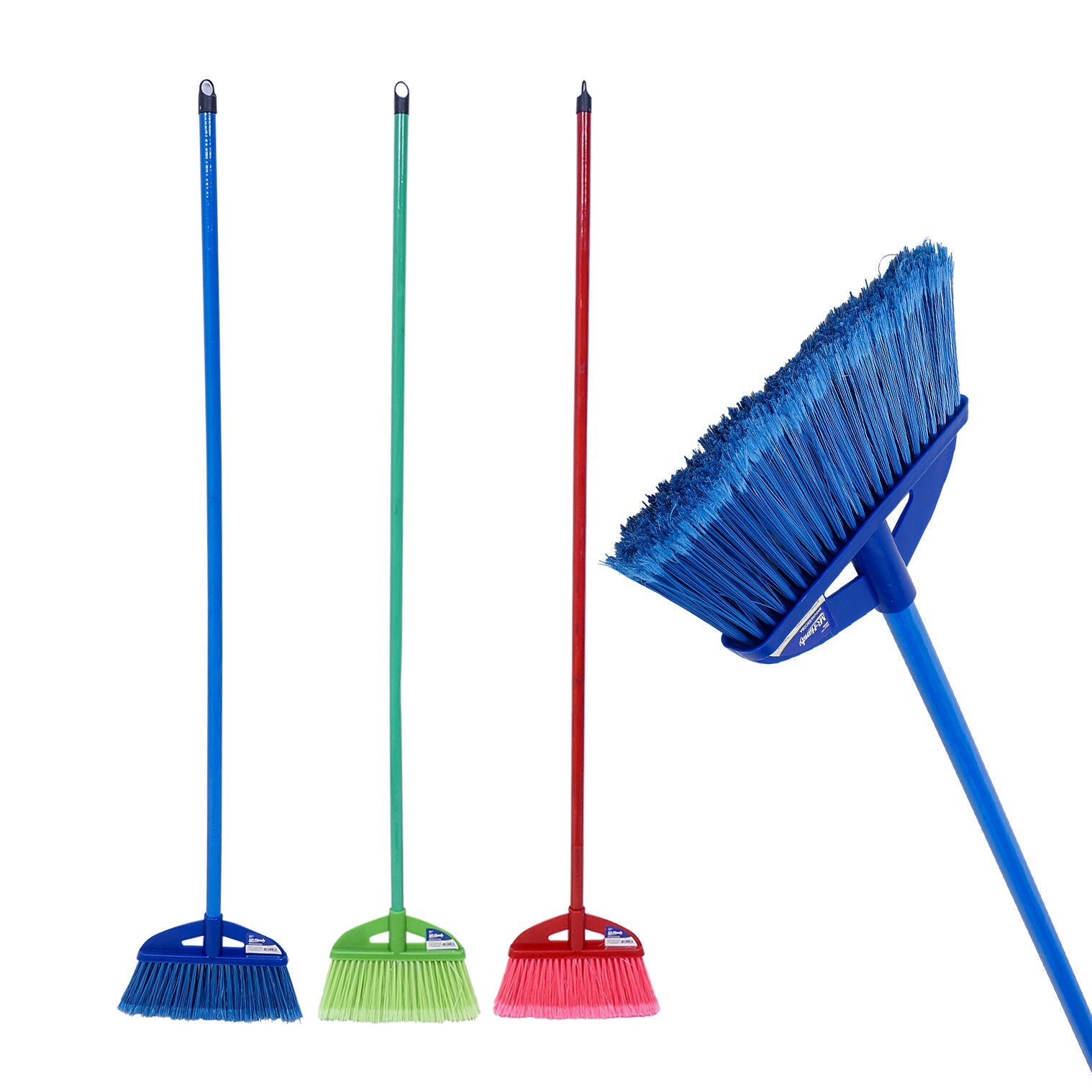 Mr. Handy Broom W/ Wooden Handle - 47.2" - Assorted (Pieces=48)