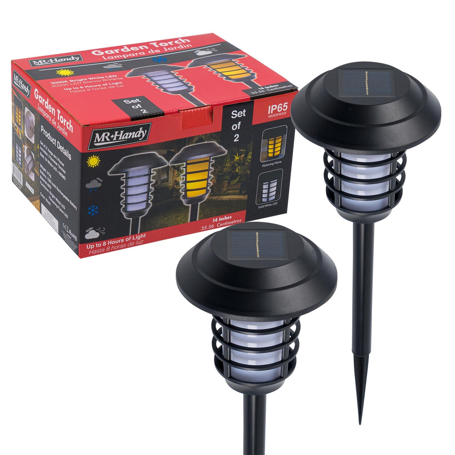 Mr. Handy Garden Light 2pk - 14" (Pieces=12)