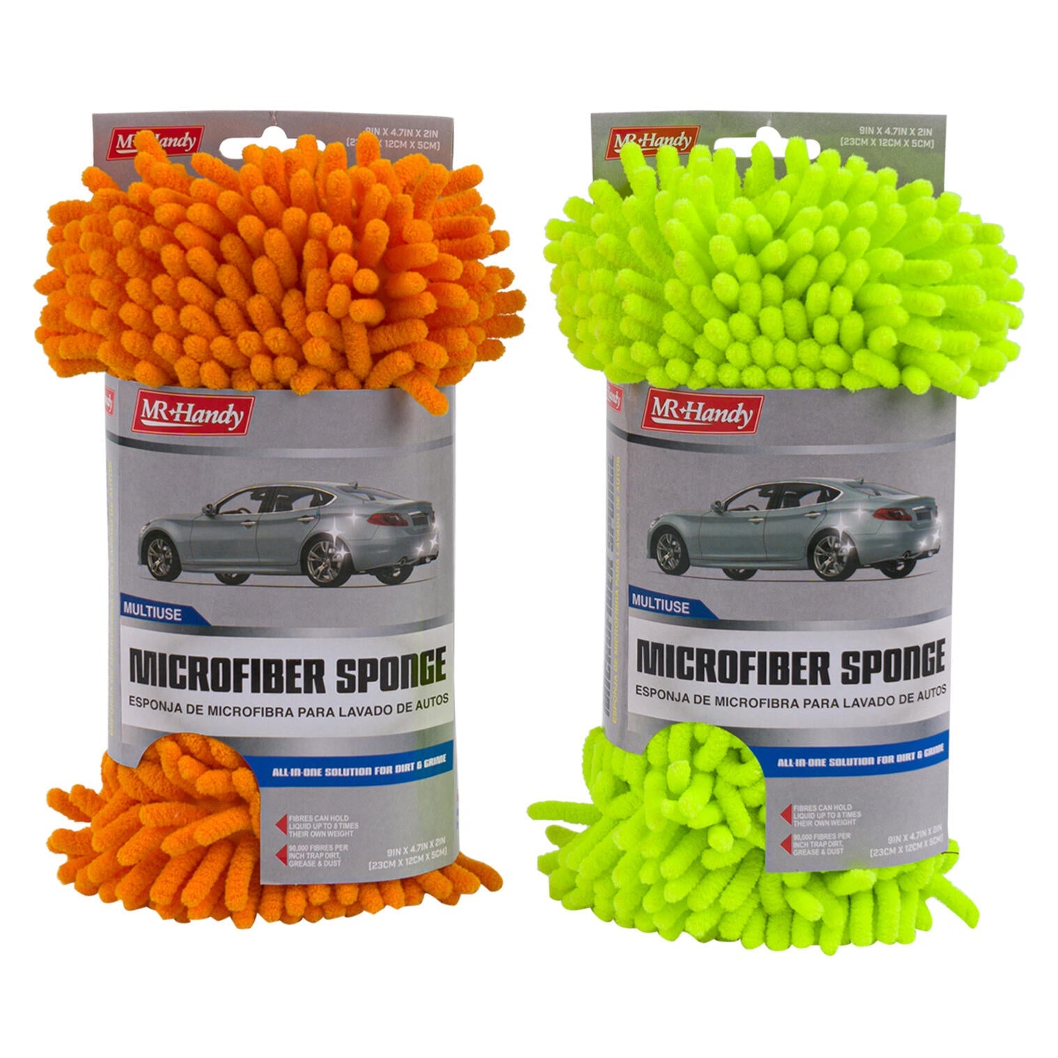 Mr. Handy Auto Cleaning Sponge - 4" - Assorted (Pieces=48)