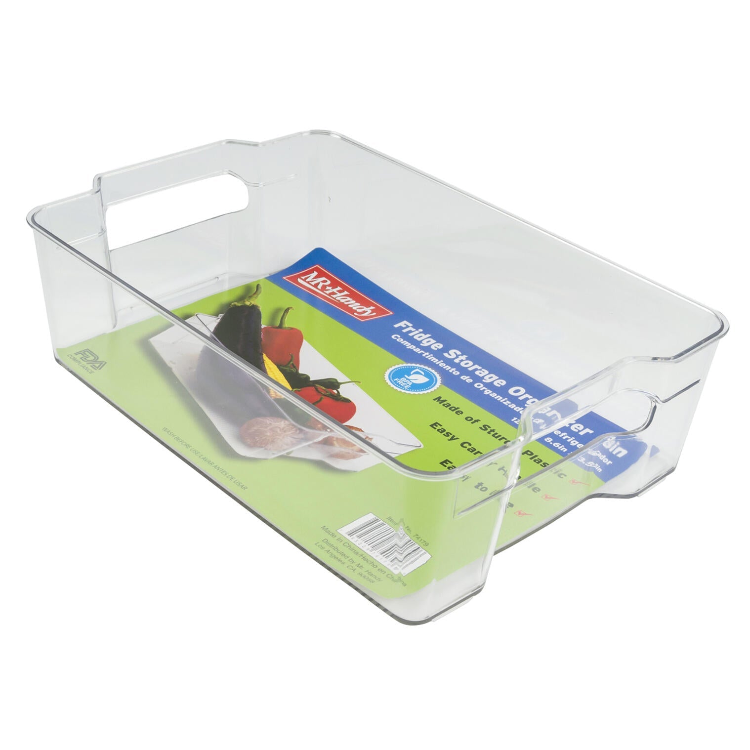 Mr. Handy Plastic Fridge Bin Thick - 12.6" (Pieces=24)