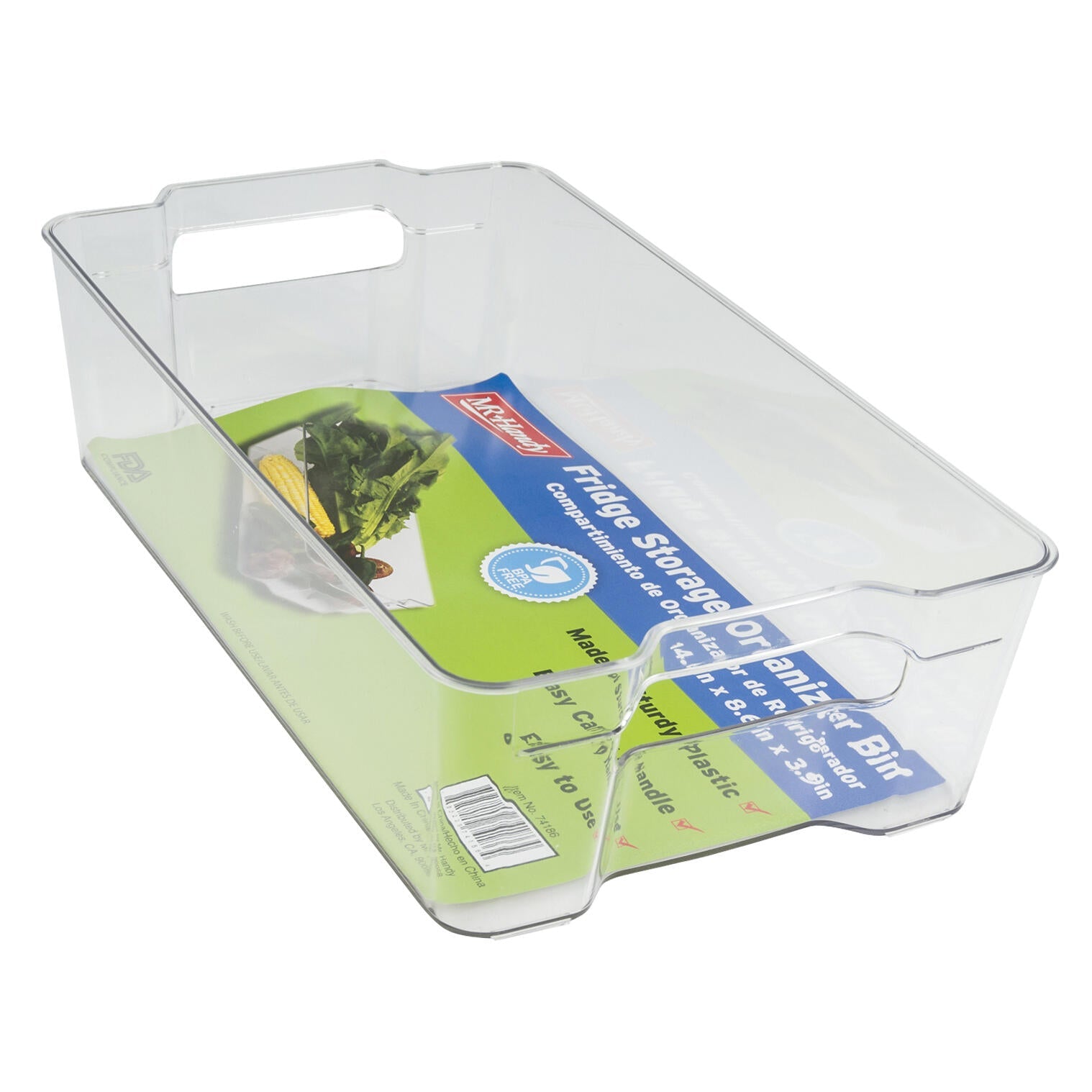 Mr. Handy Plastic Fridge Bin Tall - 14.6" (Pieces=24)