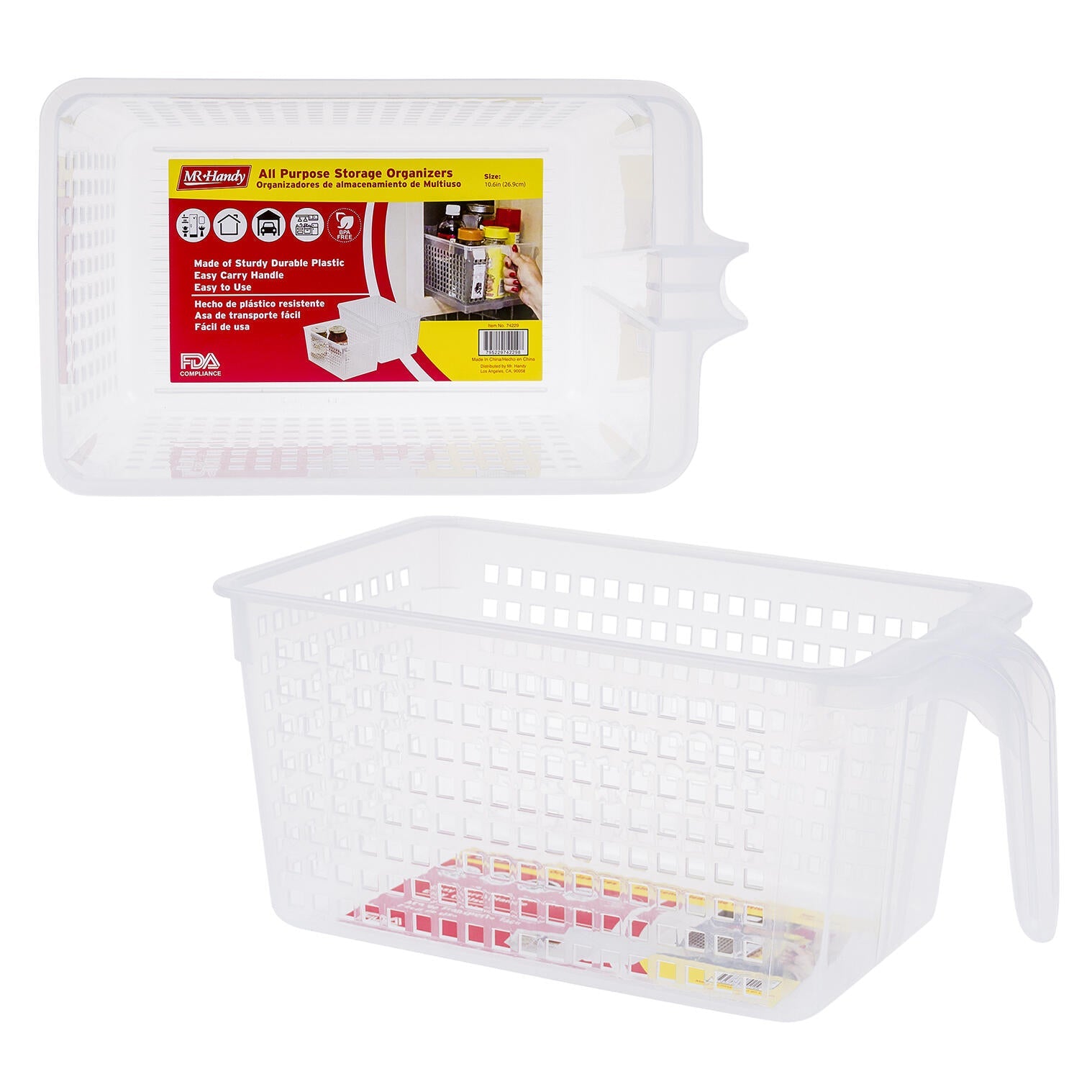 Mr. Handy Plastic Pantry Organizer Tall - 10.6" (Pieces=24)