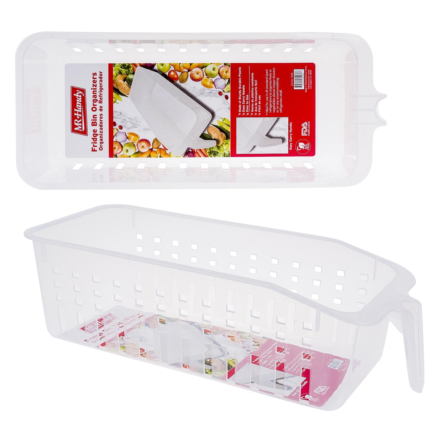 Mr. Handy Plastic Produce Fridge Bin (Pieces=24)
