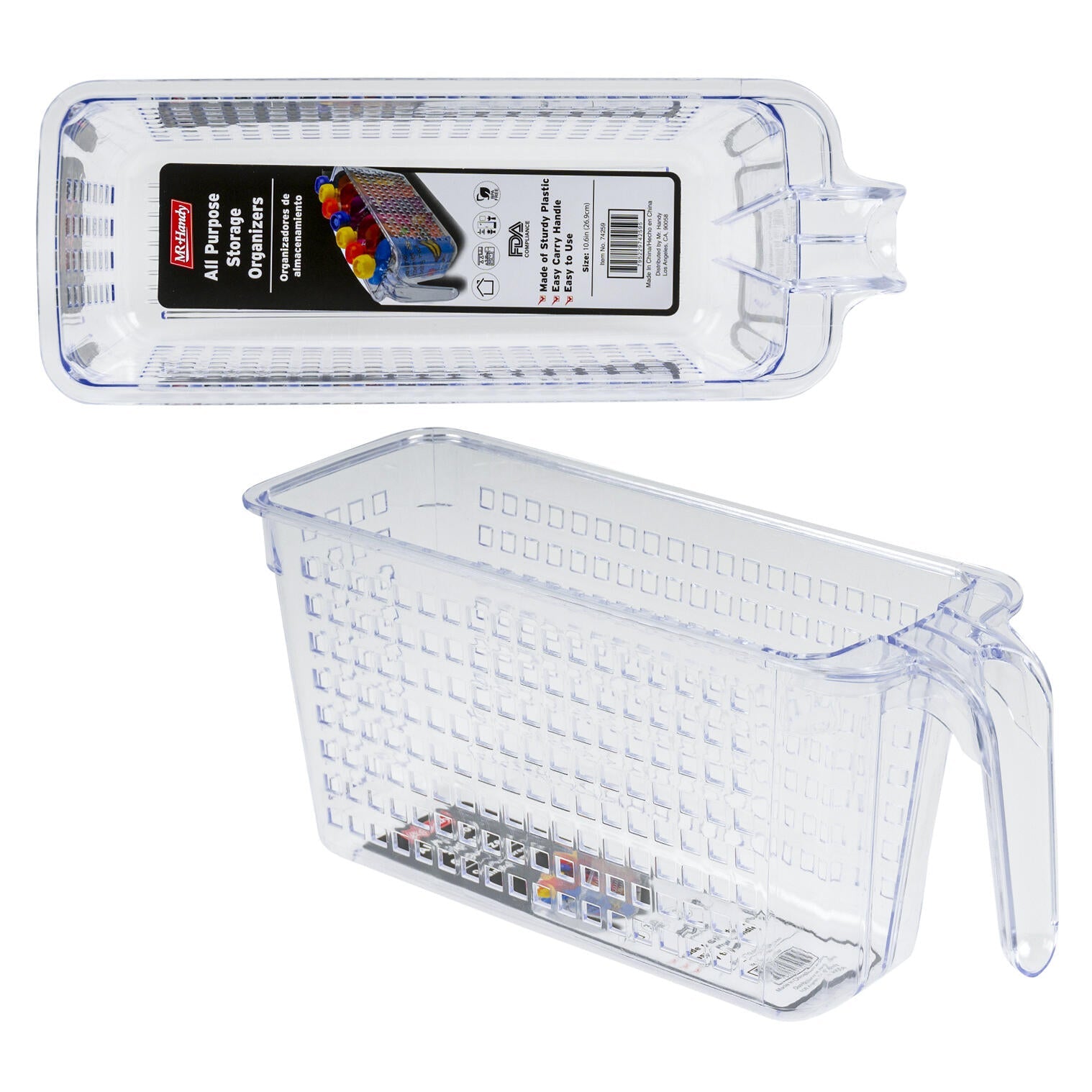 Mr. Handy Plastic Pantry Organizer Skinny - 10.6" (Pieces=24)