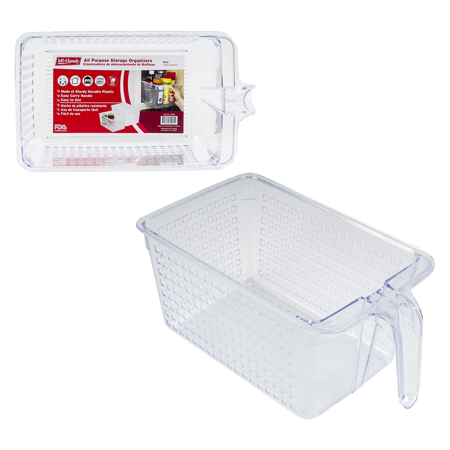 Mr. Handy Plastic Pantry Organizer Fat - 10.6" (Pieces=24)