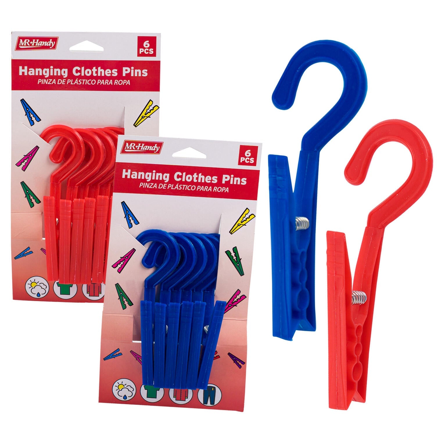 Mr. Handy Clothes Pins 6pc (Pieces=48)